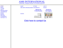 Tablet Screenshot of amsinternational.net